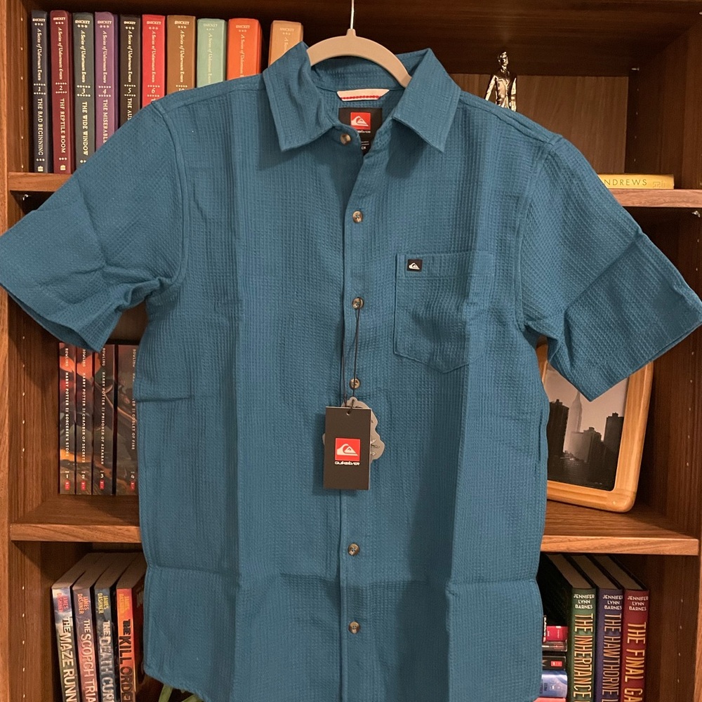 Quiksilver Danya Short Sleeve Cotton Button-Up Shirt